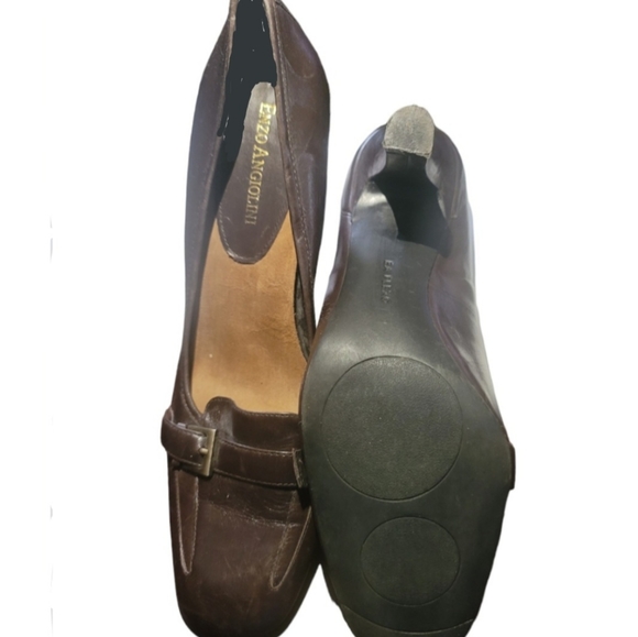 ENZO Angiolini leather 2" heels, new without tags, brown/ - Picture 2 of 8